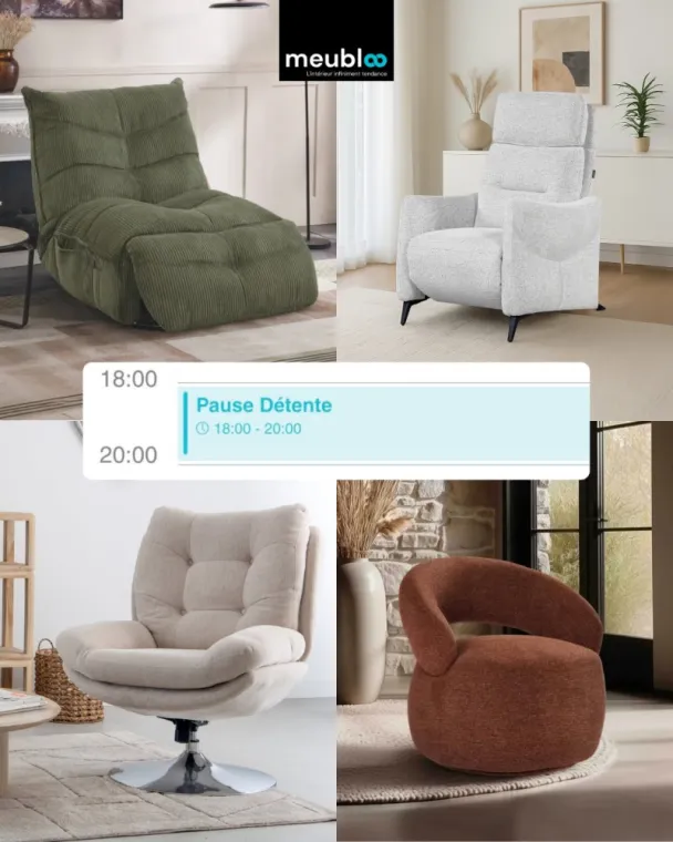 Vente de fauteuils confortables à Vierzon