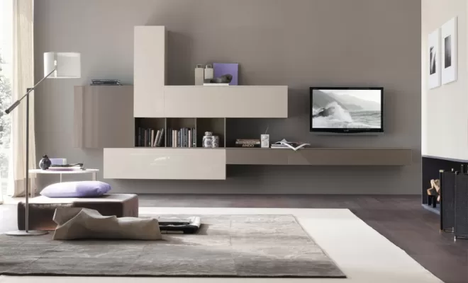Mise en place de meuble tv composable à Vierzon, proche de Bourges, Chateauroux et Issoudun, Vierzon, Cuisines et Meubles Patrigeon