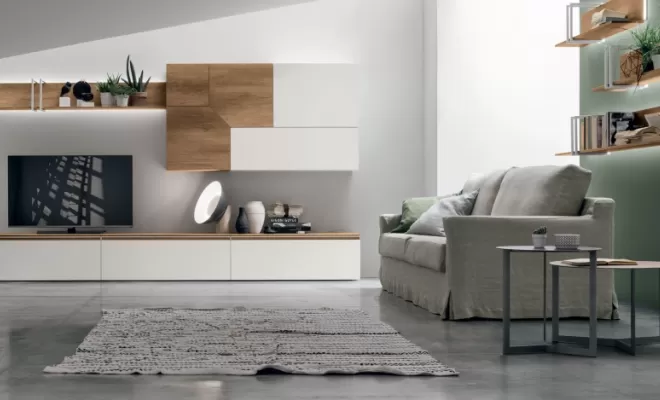 Mise en place de meuble tv composable à Vierzon, proche de Bourges, Chateauroux et Issoudun, Vierzon, Cuisines et Meubles Patrigeon
