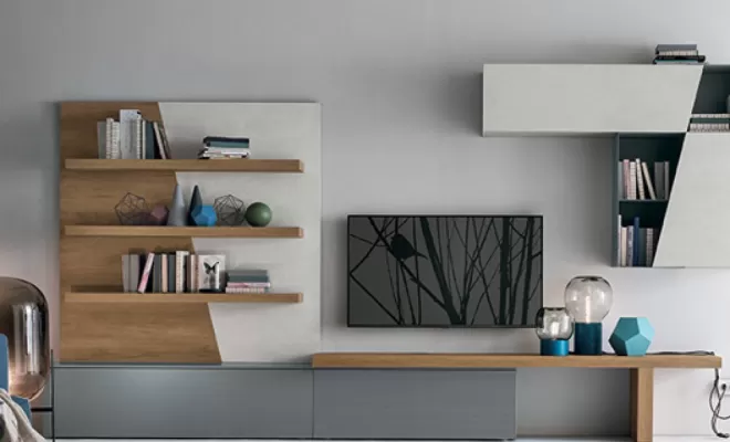 Mise en place de meuble tv composable à Vierzon, proche de Bourges, Chateauroux et Issoudun, Vierzon, Cuisines et Meubles Patrigeon